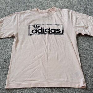 Adidas Light Pink Tee with Black Logo
